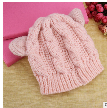 Cute Knitted Cat Ear Beanie