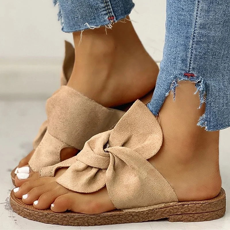 Women Sandals Bowknot Casual Flats