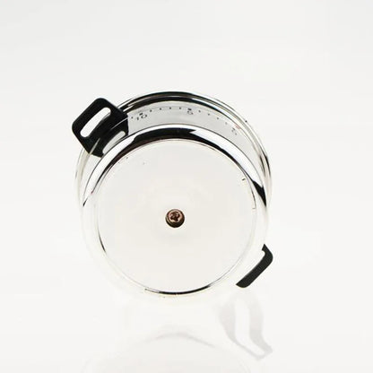 Stainless Steel Kitchen Timer Alarm Mechanical cooking Pot Shaped Timer 60 Minutes Cuisine