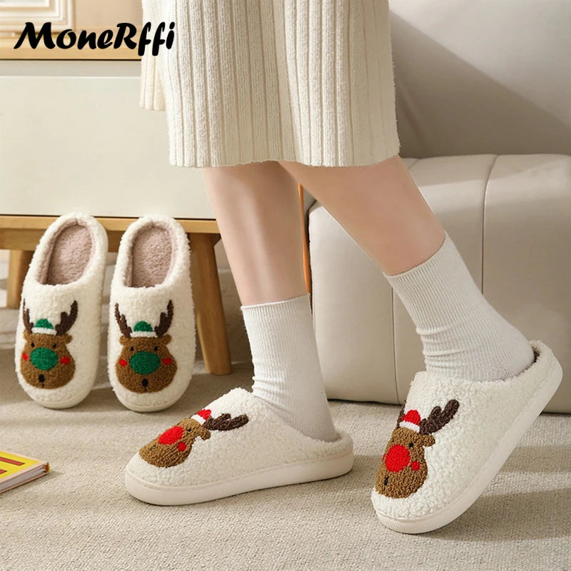 Fluffy cute Christmas Slippers