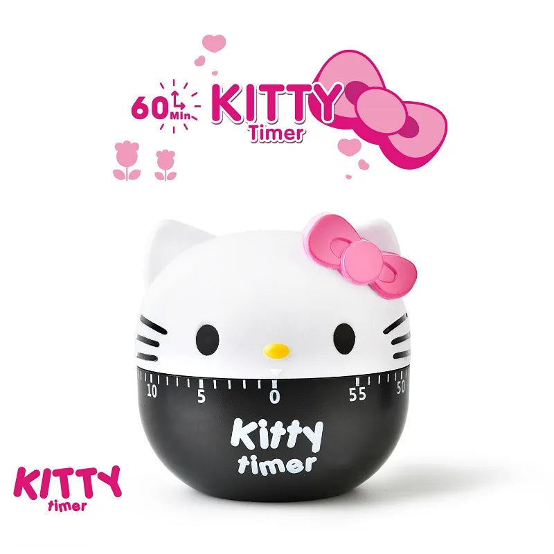 Kitchen Timer Alarm Mechanical Hello Kitty Shaped Timer 60 Minutes Cuisine